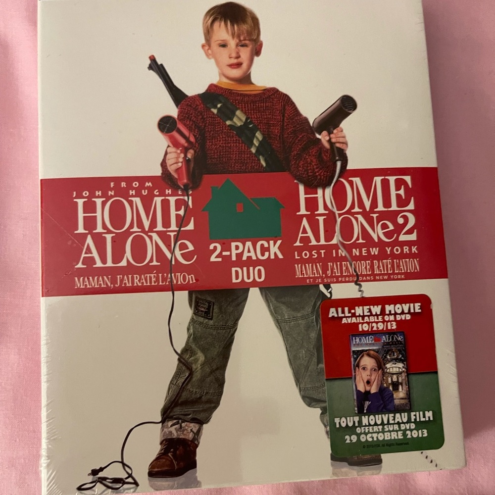 Unopened, Home Alone/Home Alone 2, Double DVD set. Cellophane wrapped.